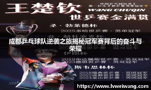 成都乒乓球队逆袭之旅揭秘冠军赛背后的奋斗与荣耀